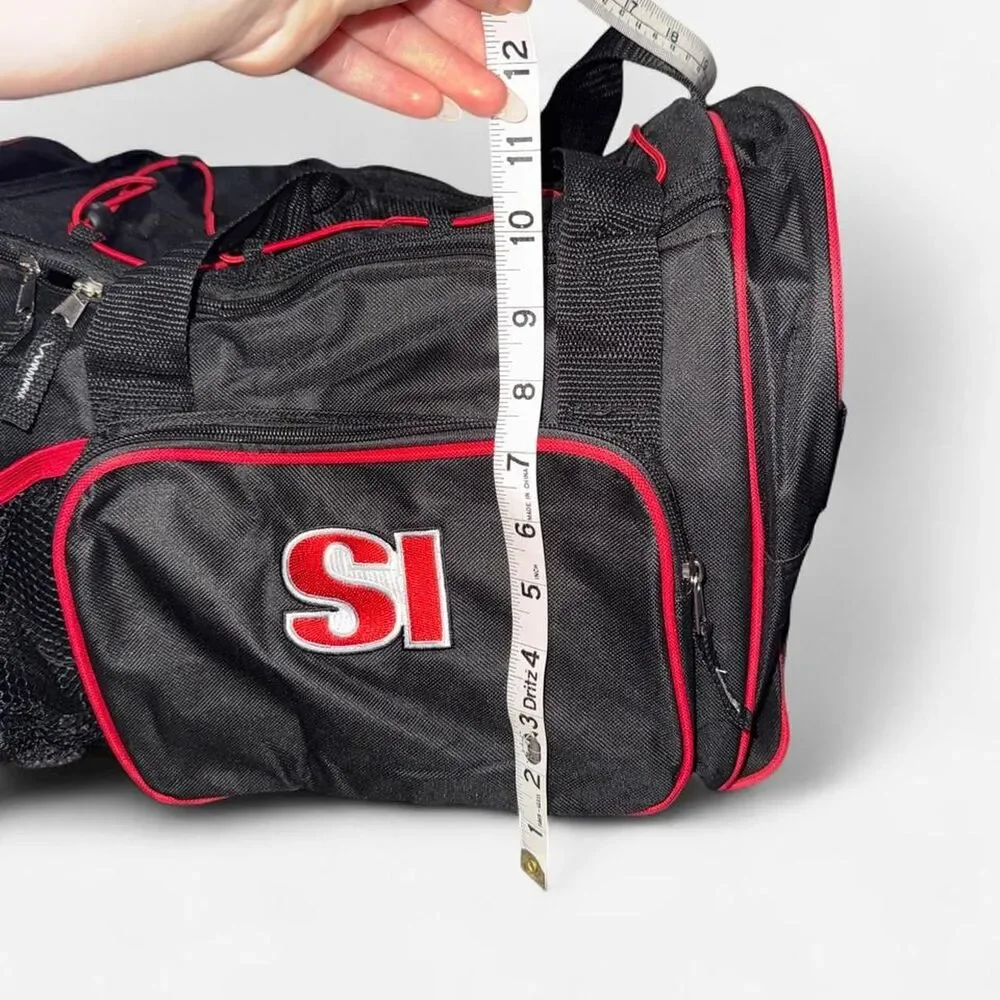 Sports Illustrated Gym Bag / Small Duffle Bag in Red and Black